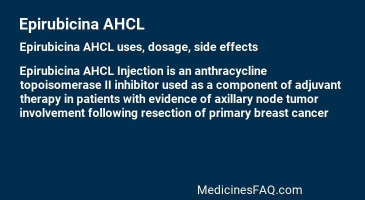 Epirubicina AHCL