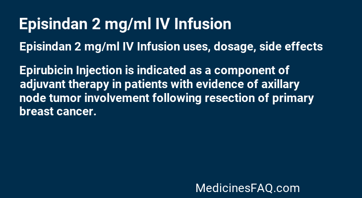 Episindan 2 mg/ml IV Infusion