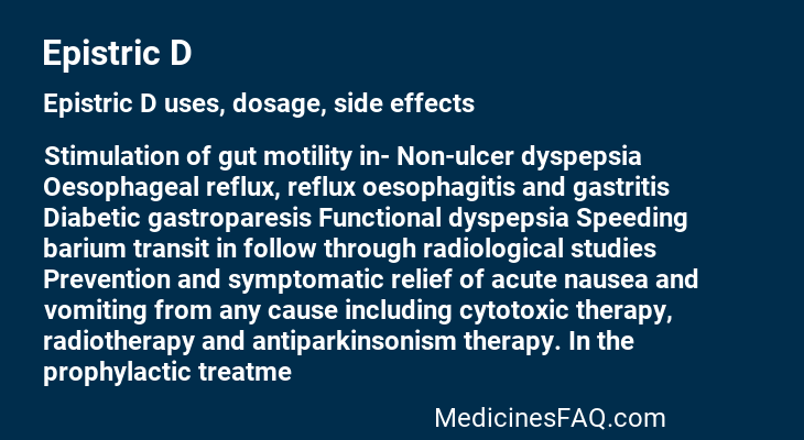 Epistric D