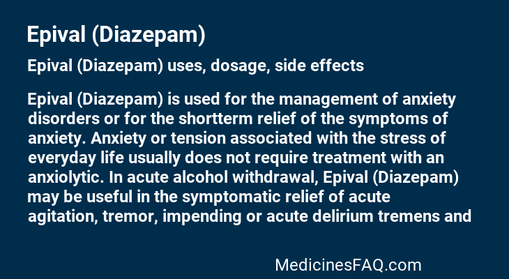 Epival (Diazepam)