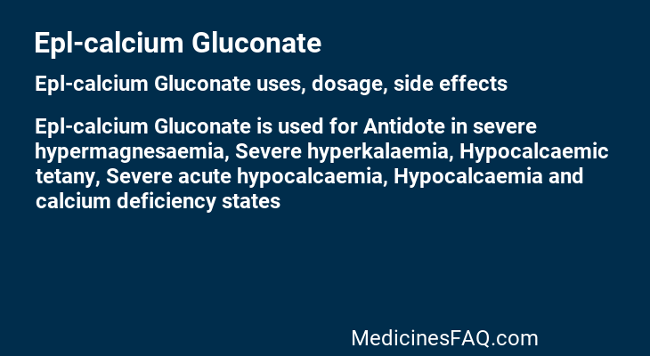 Epl-calcium Gluconate