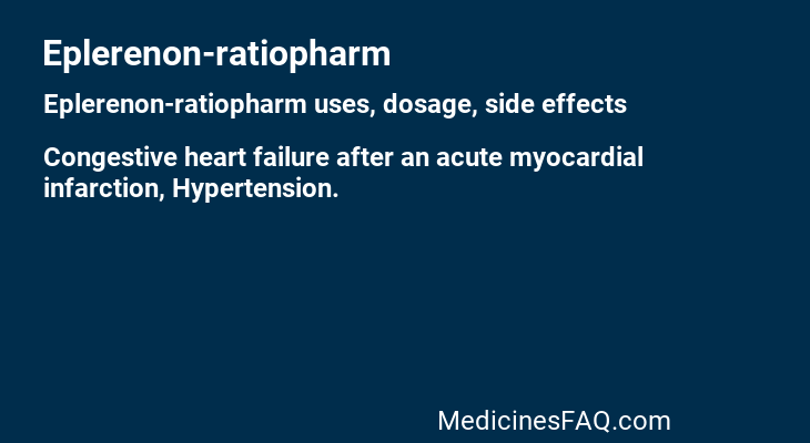 Eplerenon-ratiopharm