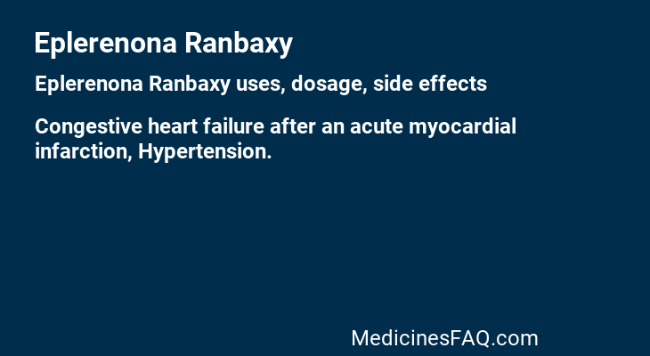 Eplerenona Ranbaxy