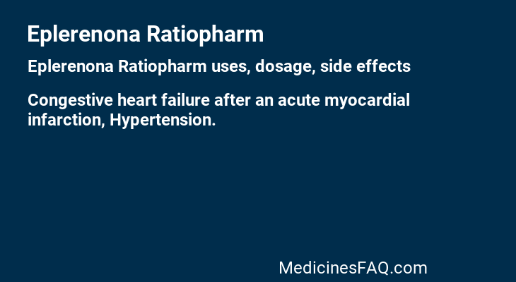 Eplerenona Ratiopharm