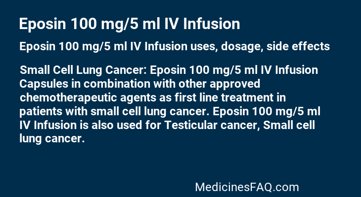 Eposin 100 mg/5 ml IV Infusion