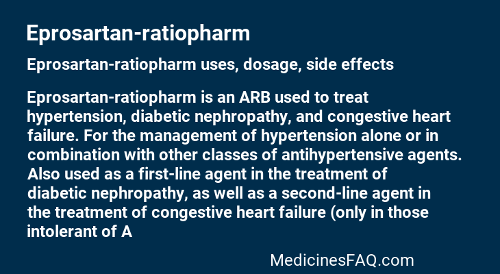 Eprosartan-ratiopharm