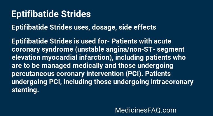 Eptifibatide Strides