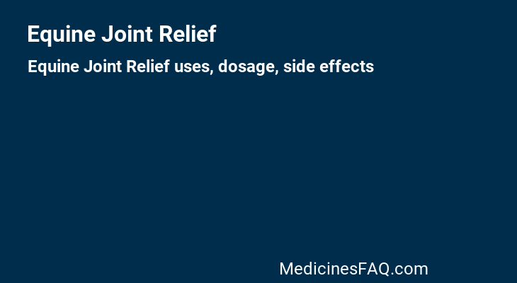 Equine Joint Relief