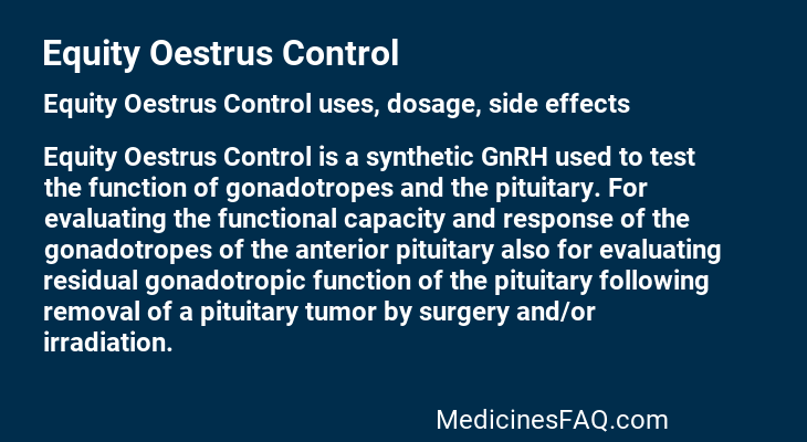 Equity Oestrus Control