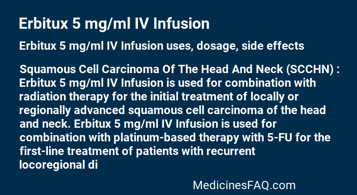 Erbitux 5 mg/ml IV Infusion