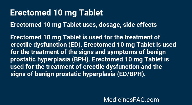 Erectomed 10 mg Tablet