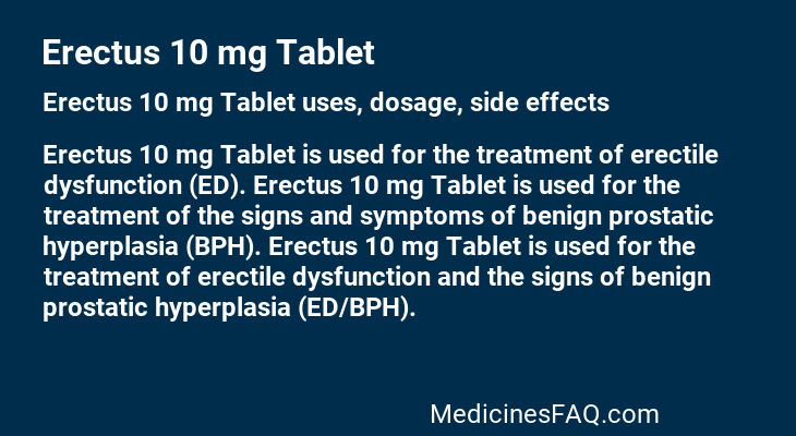 Erectus 10 mg Tablet