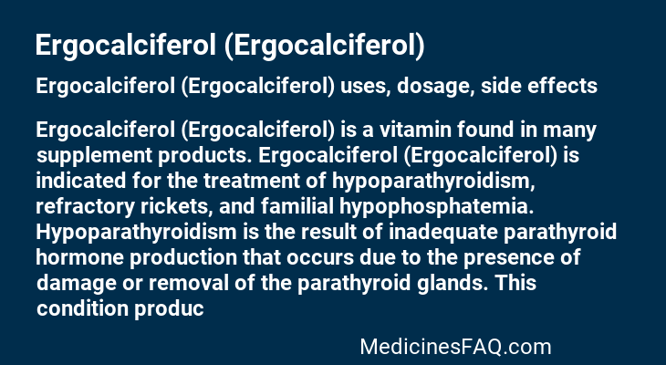 Ergocalciferol (Ergocalciferol)