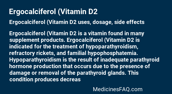 Ergocalciferol (Vitamin D2