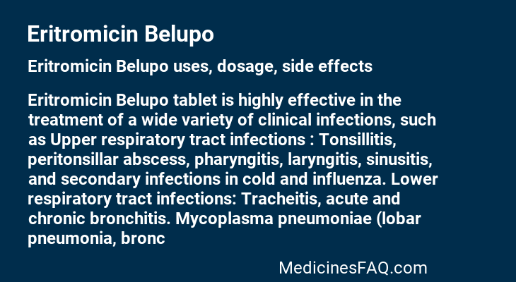 Eritromicin Belupo