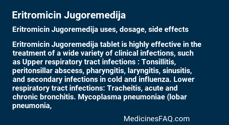 Eritromicin Jugoremedija