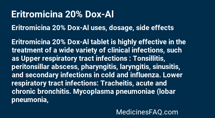 Eritromicina 20% Dox-Al