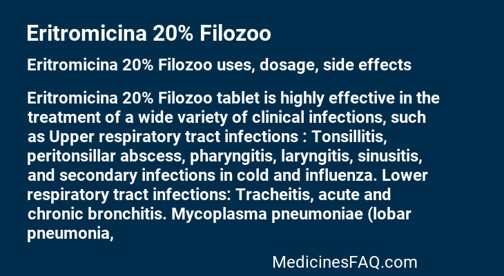 Eritromicina 20% Filozoo