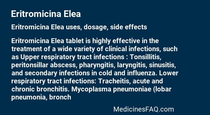 Eritromicina Elea