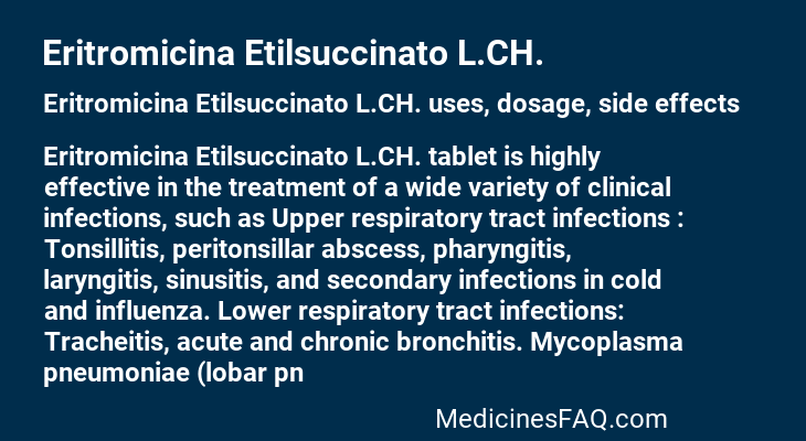 Eritromicina Etilsuccinato L.CH.