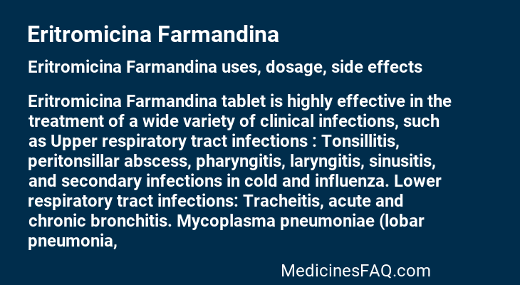 Eritromicina Farmandina