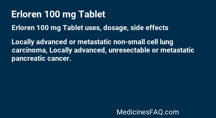 Erloren 100 mg Tablet