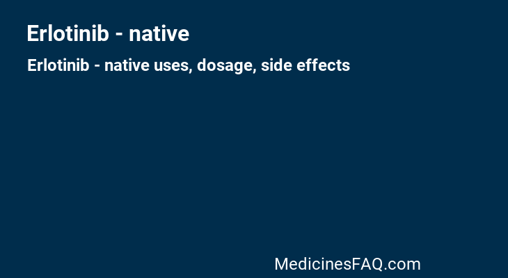 Erlotinib - native