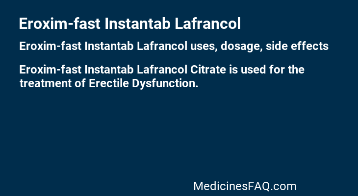 Eroxim-fast Instantab Lafrancol