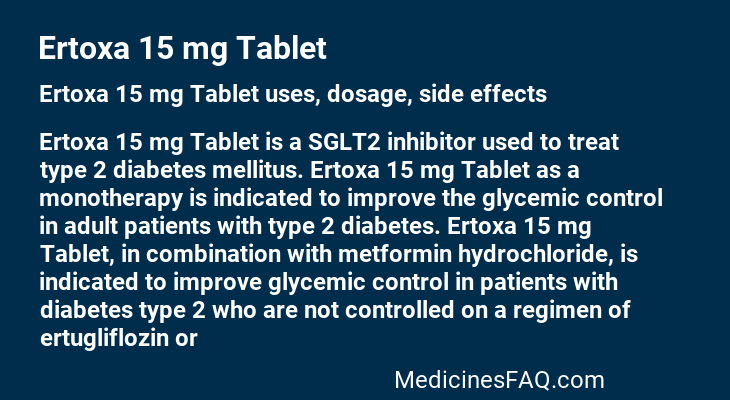 Ertoxa 15 mg Tablet