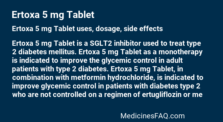 Ertoxa 5 mg Tablet