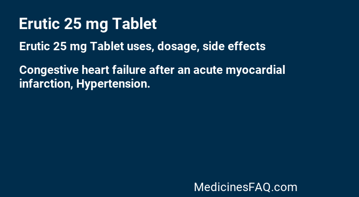 Erutic 25 mg Tablet