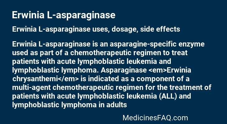 Erwinia L-asparaginase