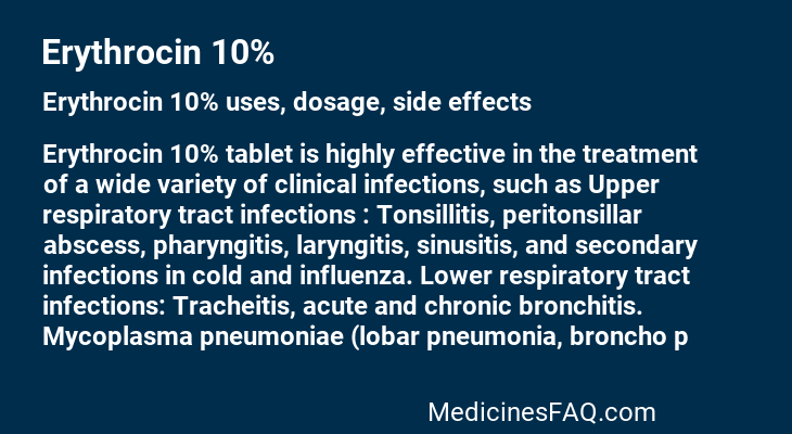 Erythrocin 10%