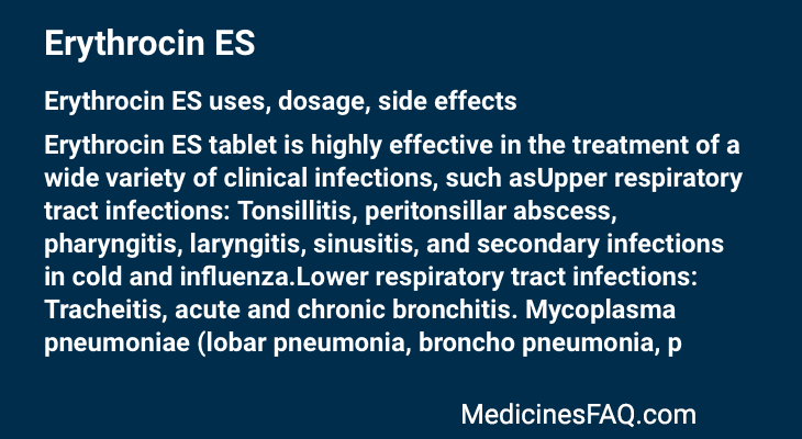 Erythrocin ES