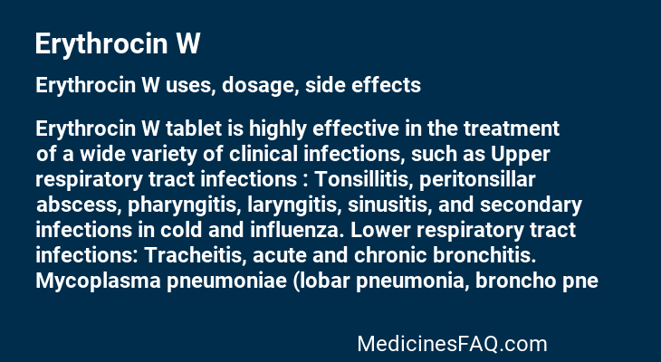 Erythrocin W