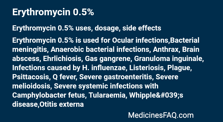 Erythromycin 0.5%