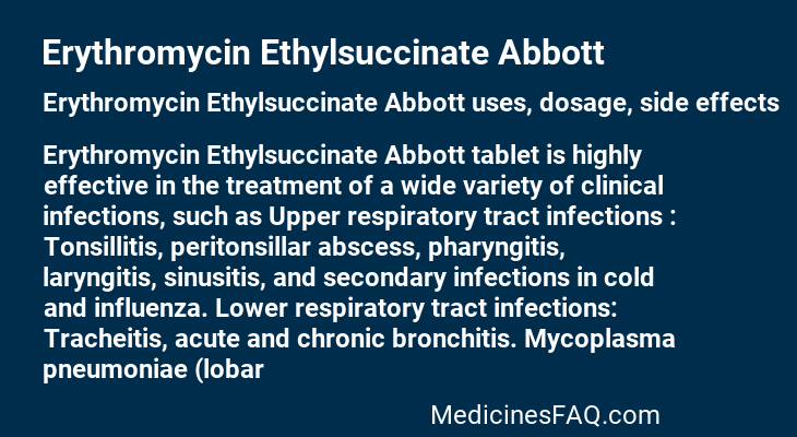 Erythromycin Ethylsuccinate Abbott