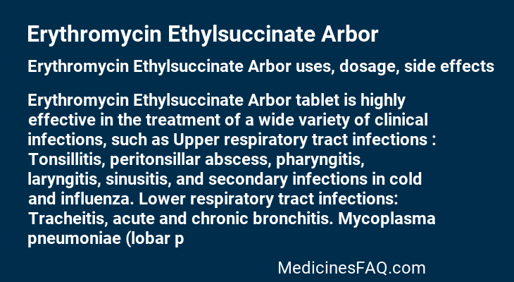 Erythromycin Ethylsuccinate Arbor