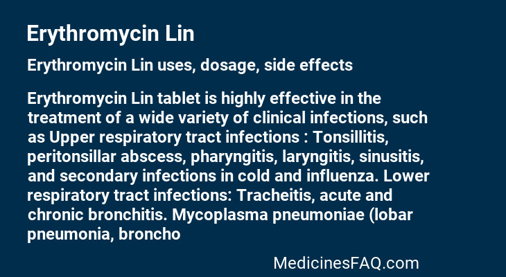 Erythromycin Lin