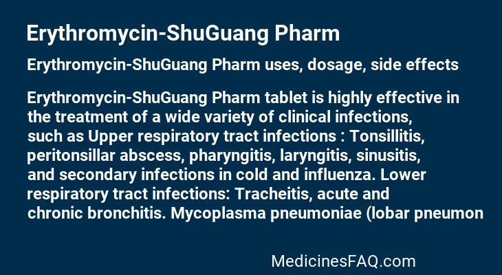 Erythromycin-ShuGuang Pharm