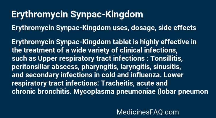 Erythromycin Synpac-Kingdom