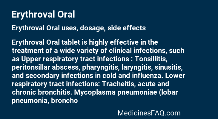 Erythroval Oral
