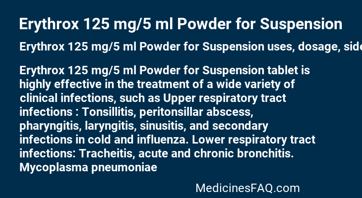 Erythrox 125 mg/5 ml Powder for Suspension