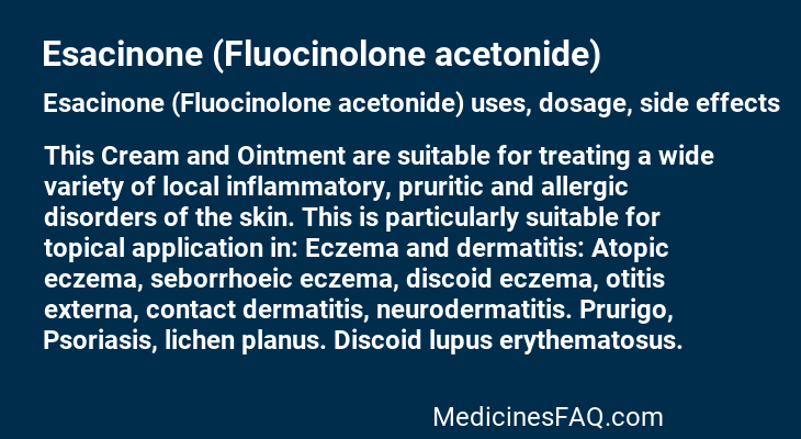 Esacinone (Fluocinolone acetonide)