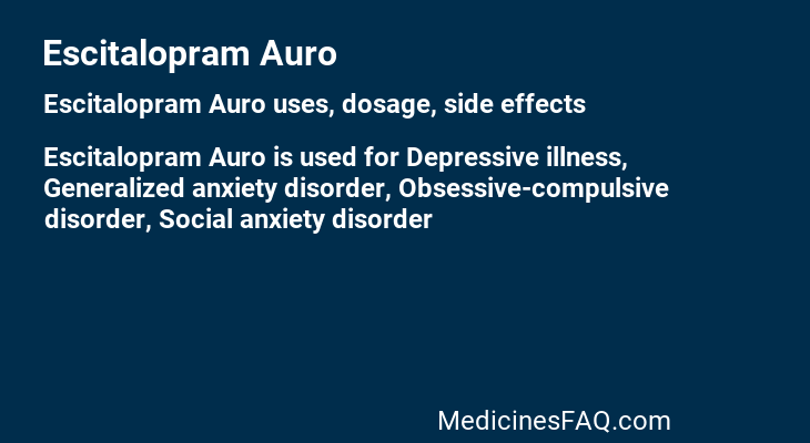 Escitalopram Auro