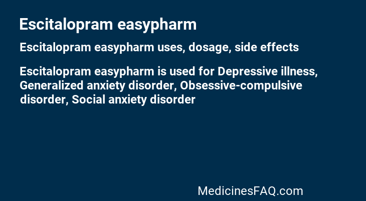 Escitalopram easypharm