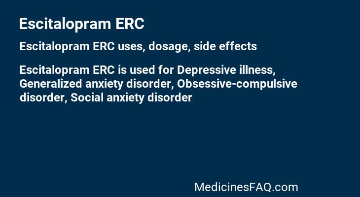 Escitalopram ERC