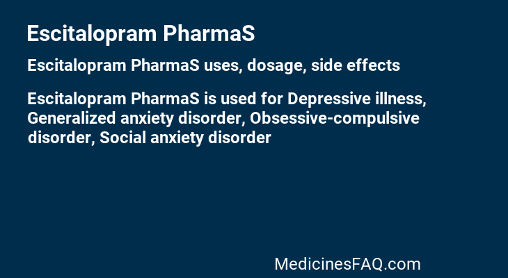 Escitalopram PharmaS