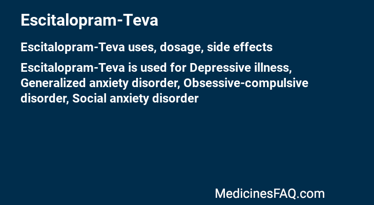 Escitalopram-Teva