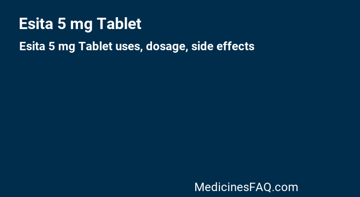 Esita 5 mg Tablet